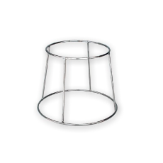  RING PLATE DOUBLE ENDED STAND CHROME 190x250mm 190mmH