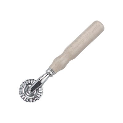 PASTRY WHEEL 3mm width fluted WOOD HANDLE - GHIDINI ITALY