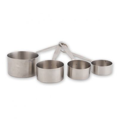 MEASURING CUPS 4 PIECE SET STAINLESS STEEL