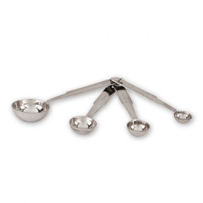MEASURING SPOONS 4 PIECE SET STAINLESS STEEL