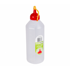  DECOR SAUCE BOTTLE 1L CLEAR WITH RED LID