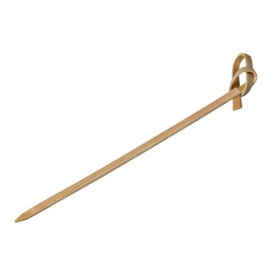 BAMBOO SKEWER LOOPED END 110mm 250PKT DISPOSABLE