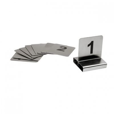 TABLE NUMBER SET FLAT S/S 1-10 70X60mm