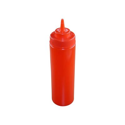 SQUEEZE BOTTLE RED 720ml WIDE MOUTH