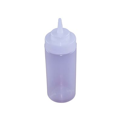 SQUEEZE BOTTLE CLEAR 480ml WIDE MOUTH