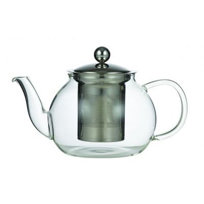 LEAF & BEAN CAMELLIA TEAPOT 800ml/4 CUP GLASS WITH INFUSER