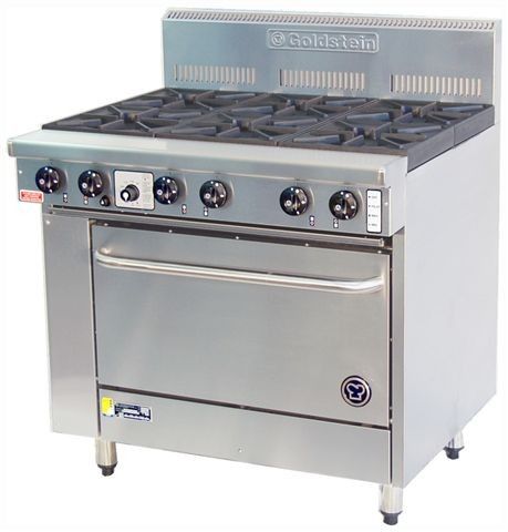 commercial 6 burner range with convection oven