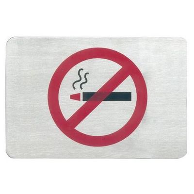 NO SMOKING SYMBOL S/S SIGN RED CIRCLE