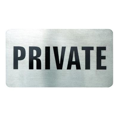 PRIVATE S/S SIGN