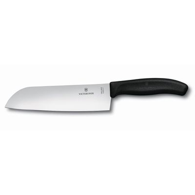 VICTORINOX SANTOKU KNIFE 17cm STRAIGHT EDGE FIBROX HANDLE