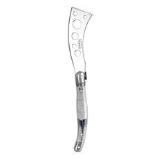  LAGUIOLE ETIQUETTE SOFT CHEESE KNIFE MARBLE WHITE HANDLE