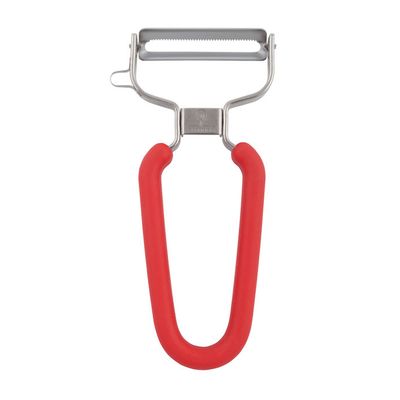Y PEELER SERRATED WITH RED HANDLE 12cm