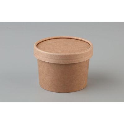 BETA KRAFT FOOD CONTAINER AND LID 8oz 25 PER PACK