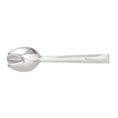 CHEF INOX ROUND SPOON/FORK TONGS S/S 230mm