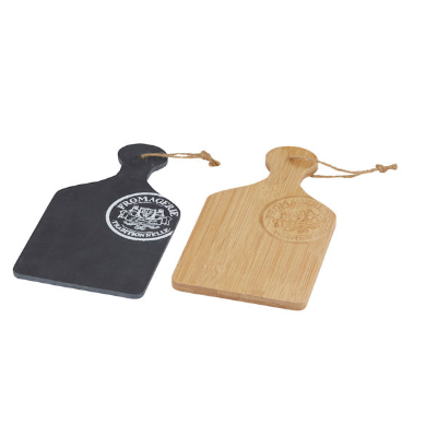 FROMAGERIE MINI SERVING PADDLE SLATE OR BAMBOO 20.5x11cm
