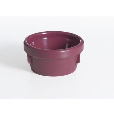 HEALTH CARE INSULATED SOUP BOWL 125mm NO LID BURGUNDY