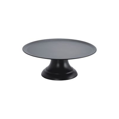 ZICCO CAKE PLATE WITH STAND BLACK POLYCARBONATE 297mm