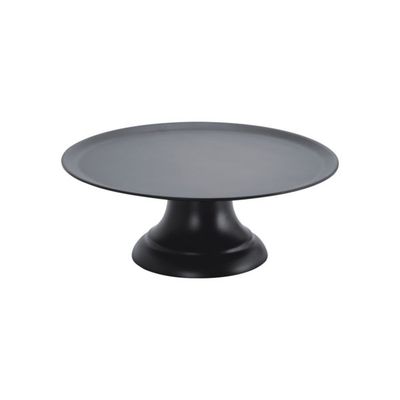 ZICCO CAKE PLATE WITH STAND BLACK POLYCARBONATE 320mm