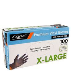 GLOVES DISPOSABLE BLUE EXTRA LARGE NO POWDER 100 PKT