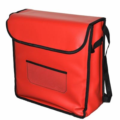 PIZZA DELIVERY BAG DOUBLE RACK INCLUDED RED 19X17X6 INCH