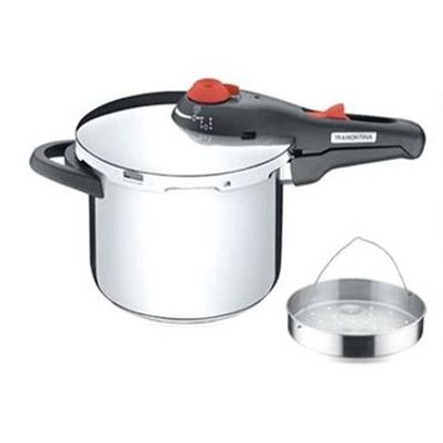 TRAMONTINA PRESSURE COOKER WITH STEAMER 6ltr