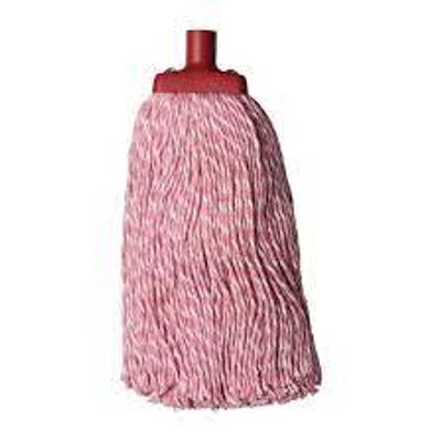 MOP HEAD RED 400g SUITS SCREW IN HANDLES AND MOP000