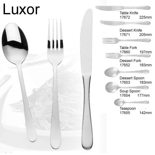 dessert forks and spoons