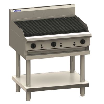 LUUS PROFESSIONAL SERIES CHARGRILL AND SHELF 900mm GAS