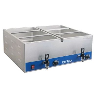 BIRKO DOUBLE BAIN MARIE WITH TAPS (PANS NOT INC)