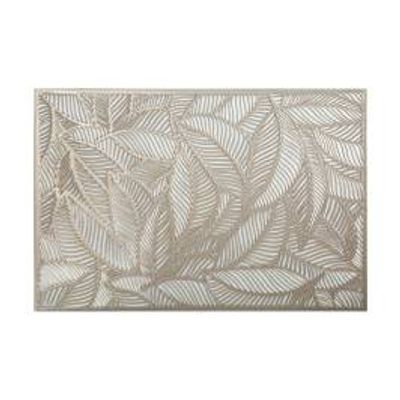 MW TABLE ACCENTS CUT-OUT PLACEMAT 45X30cm LEAF GOLD