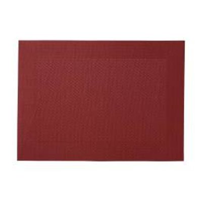 MW TABLE ACCENTS WIDE BORDER PLACEMAT 45X30cm RED