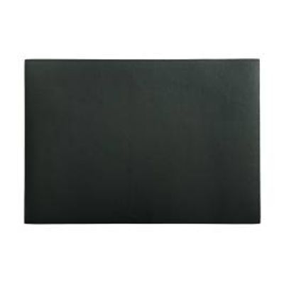 MW TABLE ACCENTS LEATHER LOOK COWHIDE PLACEMAT 43X30cm CHARCOAL