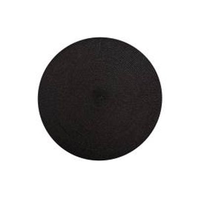 MW TABLE ACCENTS ROUND PLACEMAT 38cm BLACK