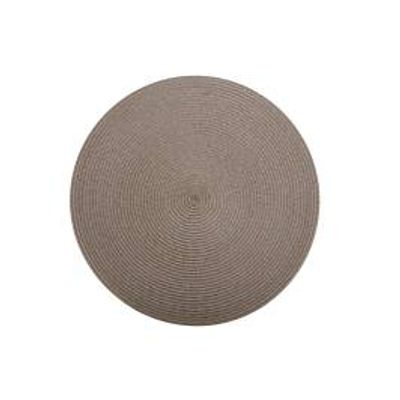 MW TABLE ACCENTS ROUND PLACEMAT 38cm TAUPE